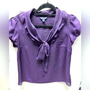 Banana Republic - Petite Medium - Purple Blouse